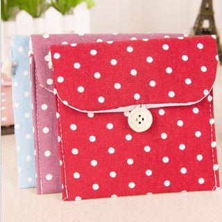 Dotted Sanitary Pouch As Shown In Figure - One Size