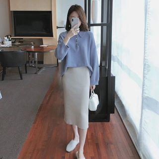 Polo Sweater Blue - One Size