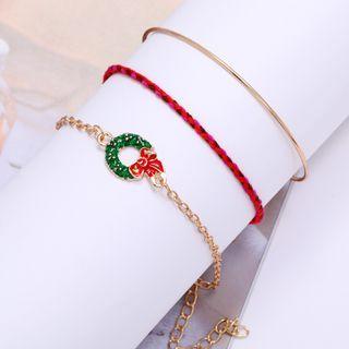Set Of 3: Christmas Bracelet