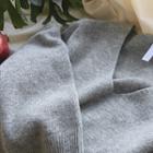 V-neck Boxy-fit Wool Blend Sweater
