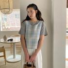 Button-back Tweed Vest