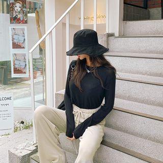 Colored Textured Sheer T-shirt