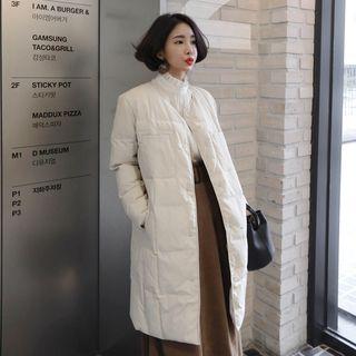 Round-neck Padded Midi Jacket