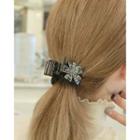 Rhinestone-flower Hair Clamp