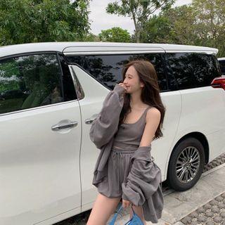 Hooded Jacket / Tank Top / Shorts / Set