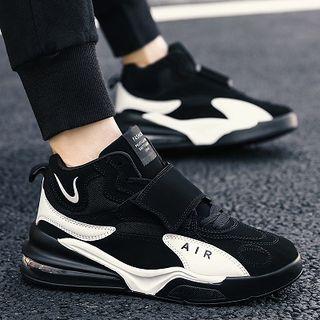 Adhesive Strap High Top Platform Sneakers