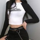 Raglan Sleeve Lettering T-shirt