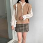Blouse / Knit Vest / Set