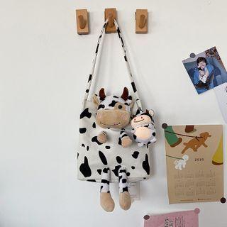 Cow Plush Tote Bag