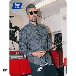 Pinstripe Printed Shirt