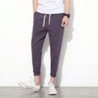 Drawcord Linen Tapered Pants