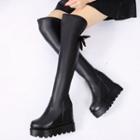 Bow Over-the-knee Platform Boots