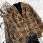 Plaid Blazer / Belt