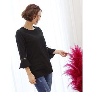 Perforated-trim M Lange T-shirt