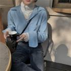 Shirt Jacket / Mock-neck Long-sleeve T-shirt