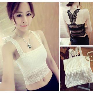 Lace Cropped Camisole Top