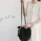 Frill-tiered Drawstring Bucket Bag