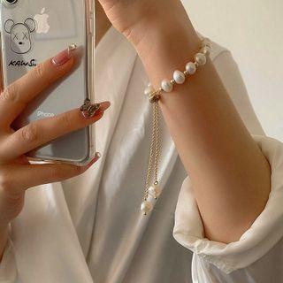 Faux Pearl Bracelet Faux Pearl Bracelet - Gold - One Size