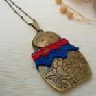 Russian Doll Necklace Copper - One Size
