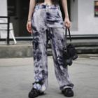 Tie-dye Shift Wide-leg Pants