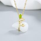 Lucky Gourd Pendant Necklace Gold - One Size