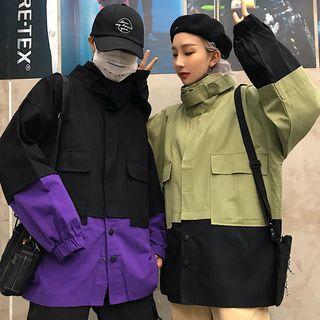 Couple Matching Two-tone Windbreaker