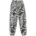 Zebra Print Loose Fit Print Jogger Pants