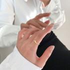 Knotted Open Ring Gold - 16mm