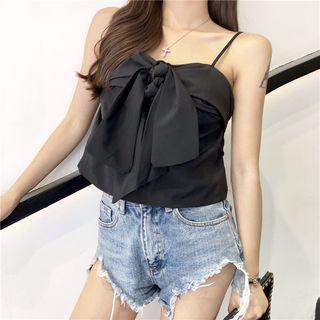 Bow Accent Spaghetti Strap Dress