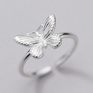 Butterfly Sterling Silver Ring S925 Silver Ring - Silver - One Size