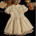 Flower Accent Mini A-line Dress