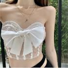 Bow Sequined Tube Top