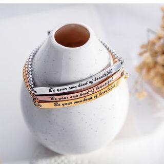 Lettering Bar Bracelet