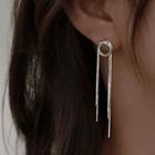 Hoop Drop Earring 1 Pc - Silver - One Size