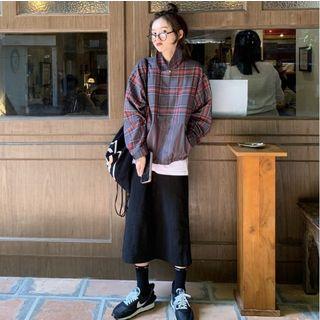 Patchwork Light Jacket / A-line Skirt