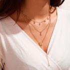 Layered Necklace 8246 - Gold - One Size