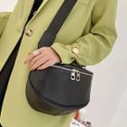 Faux Leather Crossbody Bag C098 - Black - One Size