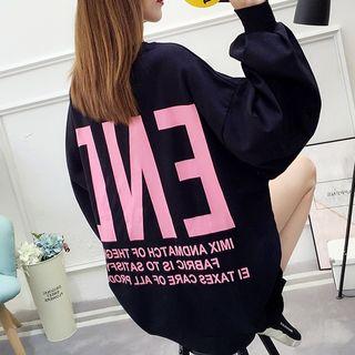 Oversized Print Sweatshirt