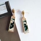 Non-matching Bar Drop Earring / Clip-on Earring