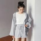 Set: Loose-fit Hoodie + Shorts