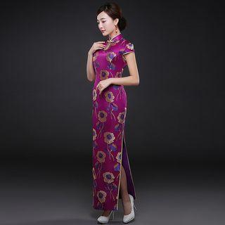 Floral Print Wedding Cheongsam