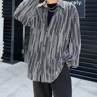 Pinstripe Oversized Shirt