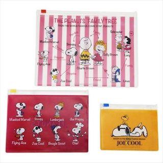 Snoopy Clear Pocket Pouch (3p) (friend) One Size