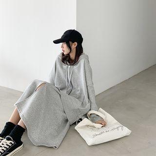 Zip Hoodie / Midi A-line Skirt