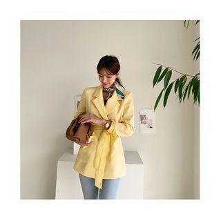 Pastel Wrap Blazer & Sash