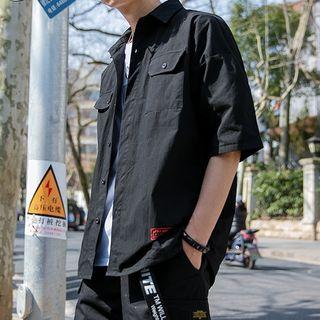 Elbow Sleeve Double Flap Pocket Shirt