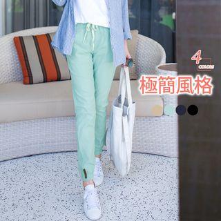 Tab-cuff Jogger Pants