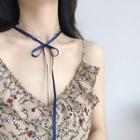 925 Sterling Silver Branches Ribbon Choker