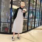 Zip Front Color-block Dress