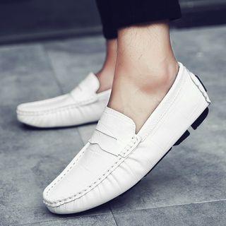 Genuine Leather Penny Loafers